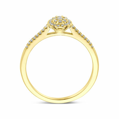 ring diamant 0.18ct h si