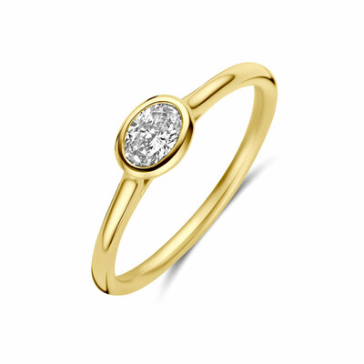 ring diamant 0.42ct h si