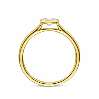 ring diamant 0.42ct h si