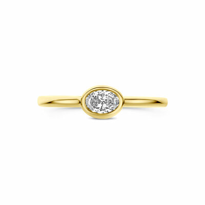 ring diamant 0.42ct h si