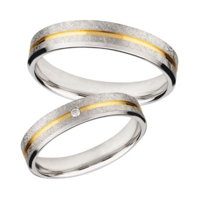 Bicolor zilveren ringen