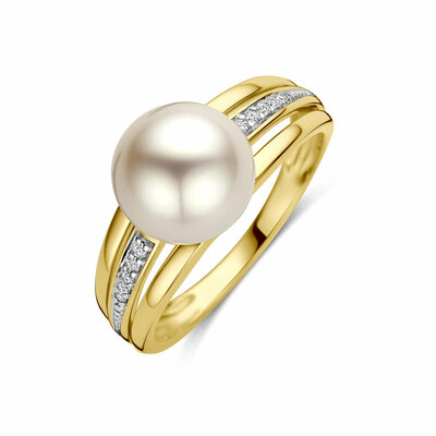 ring parel en diamant 0.05ct h si