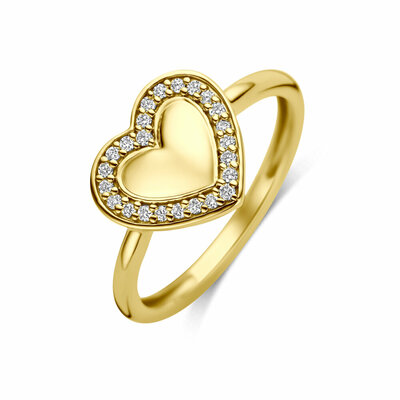 ring hart lab grown diamant 0.11ct f vs