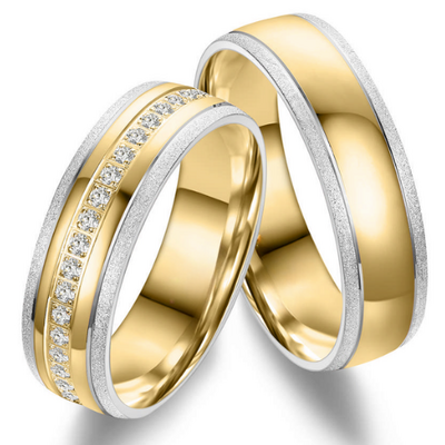 Stalen Ringen Bicolor