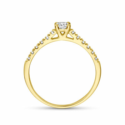 ring lab grown diamant 0.43ct f vs