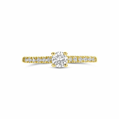 ring lab grown diamant 0.43ct f vs