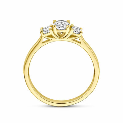 ring lab grown diamant 0.80ct f vs
