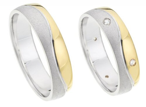 Goud met Zilveren ringen
