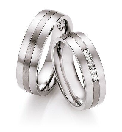 Trouwringen Staal/Titanium