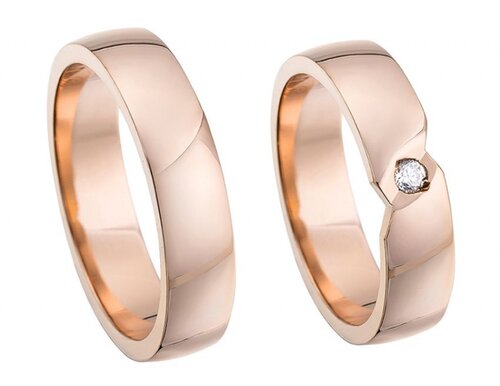 Exclusieve rosegouden Trouwringen