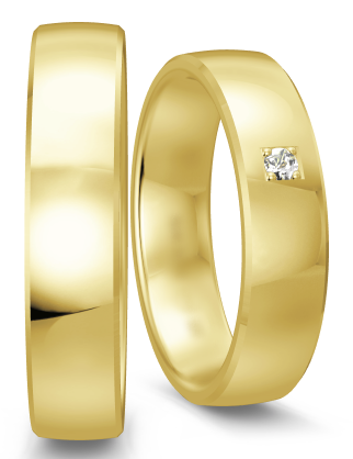 Klassieke ring geelgoud