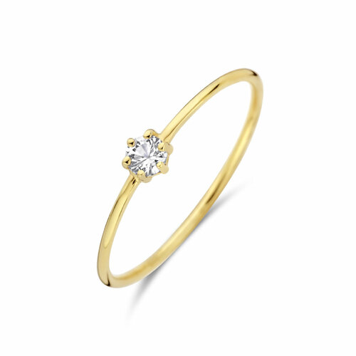 ring met geboortesteen wit topaas april