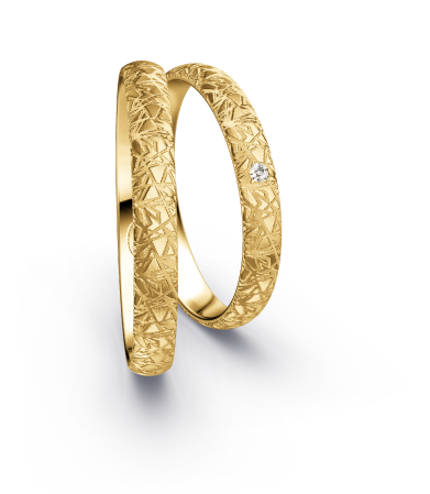 Klassieke Ringen Geelgoud Criss-cross