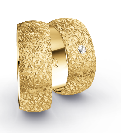 Klassieke Ringen Geelgoud Criss-cross