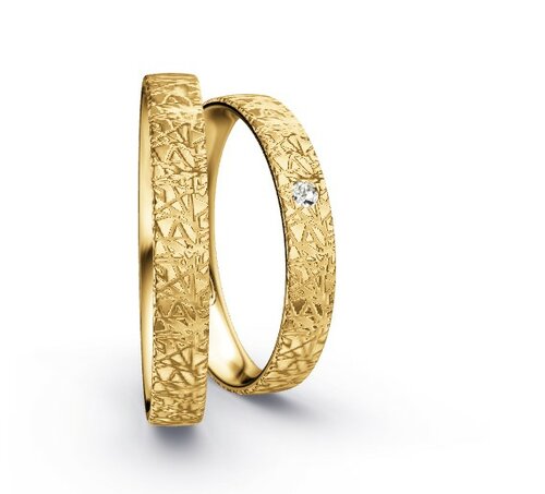 Klassieke Ringen Geelgoud Criss-cross