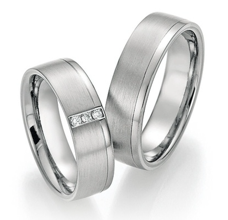 Platina-Titanium Trouwringen