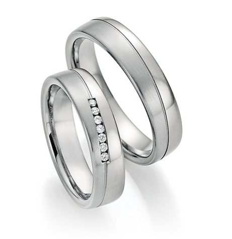 Platina-Titanium Trouwringen