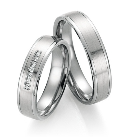 Platina-Titanium Trouwringen