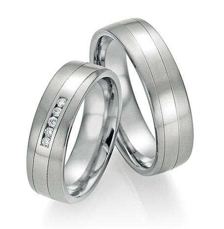 Platina-Titanium Trouwringen