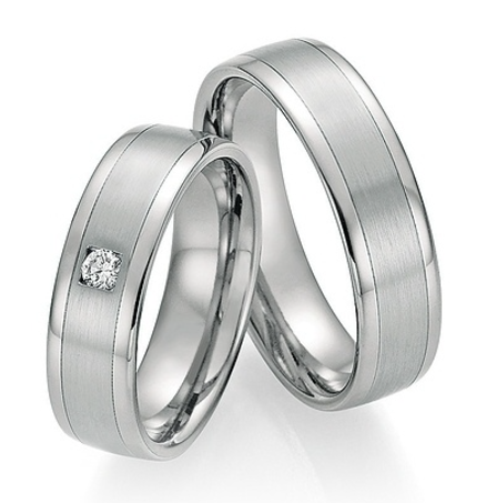 Platina-Titanium Trouwringen